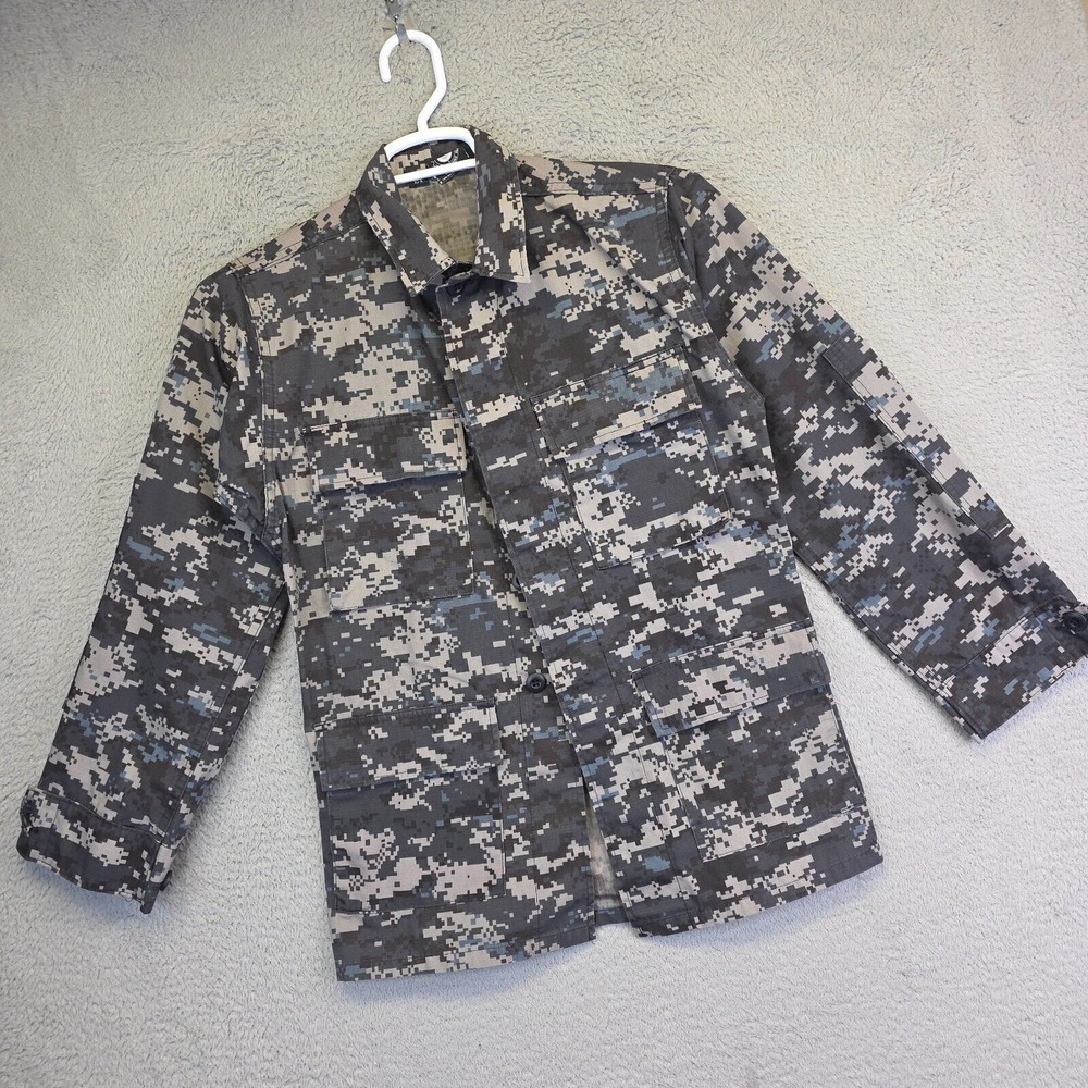 Propper Military Jacket Mens XS‎ R Gray Digital Camo Army Field Combat Shacket